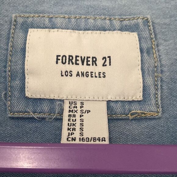 Forever 21 Jean Cardigan - Picture 2 of 2
